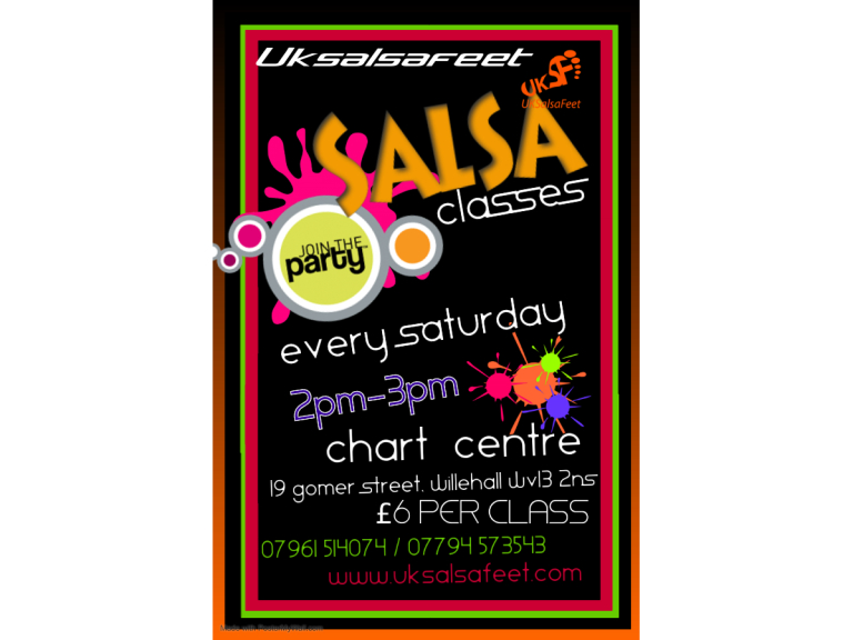 Saturday Afternoon Salsa Classes Willenhal