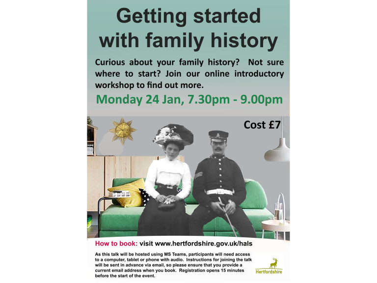 Getting started with family history (online event)