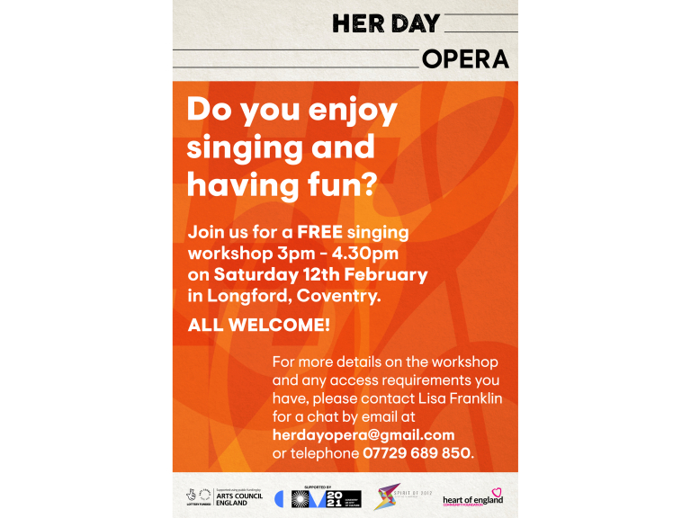 HER DAY Opera free singing workshop