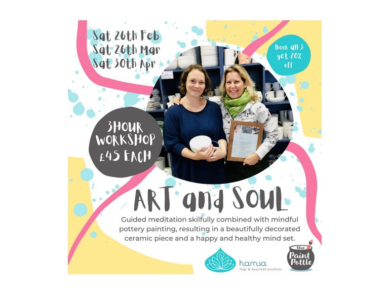 New 'Art & Soul' Workshops at The Paint Pottle