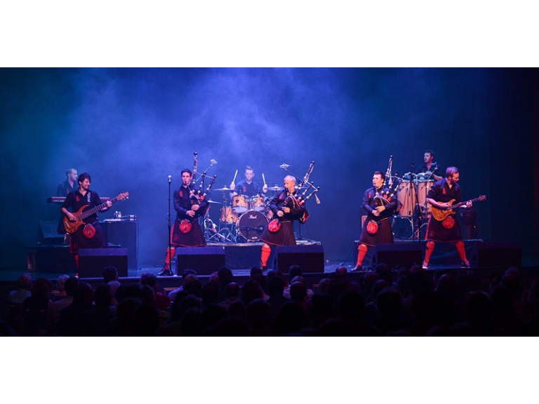 Red Hot Chilli Pipers in concert