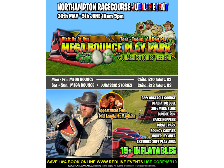 Mega Bounce Play Park Northampton Racecourse