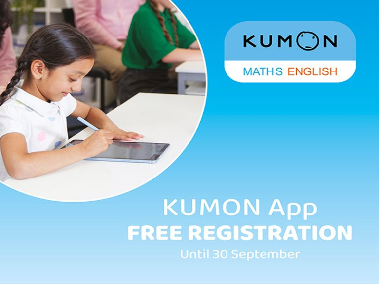 Free registration at Kumon Maths and English Study Centre