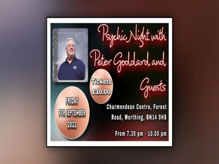 Psychic night of entertainment with Peter Goddard