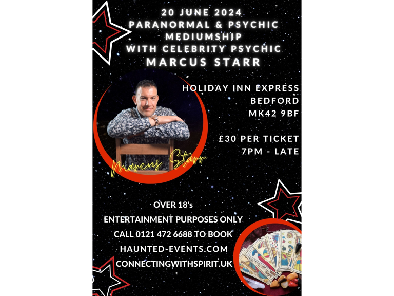 Paranormal & Psychic Event with Celebrity Psychic Marcus Starr @ Holiday Inn Exp Bedford