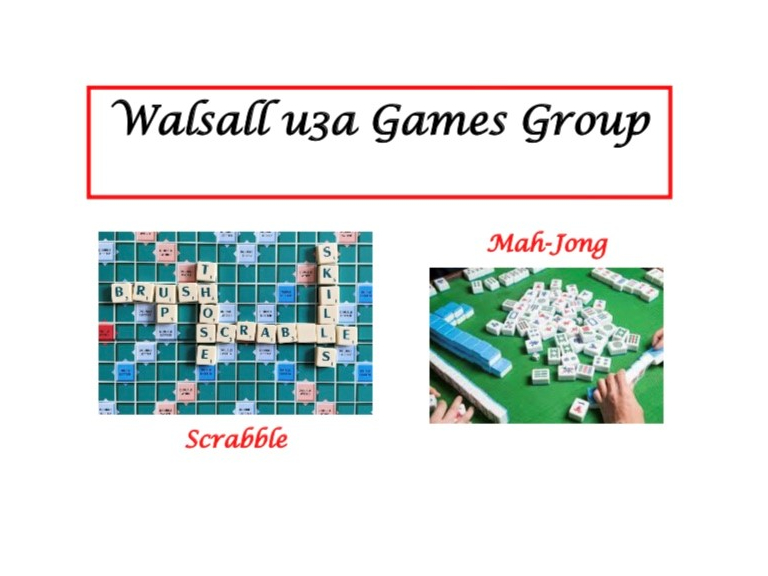 Walsall u3a Games Group
