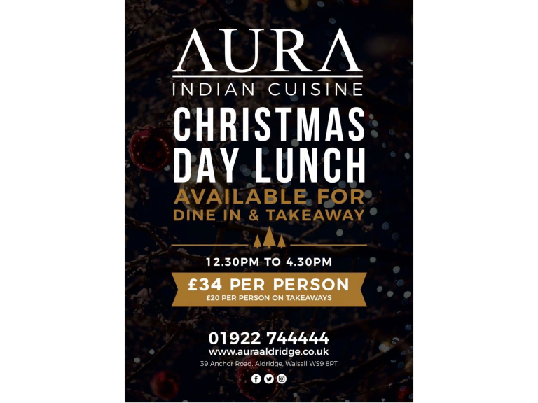 Christmas Day Lunch at Aura Indian Cuisine