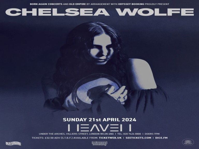Chelsea Wolfe live at Heaven, London | Sunday 21st April 2024 - supports TBA