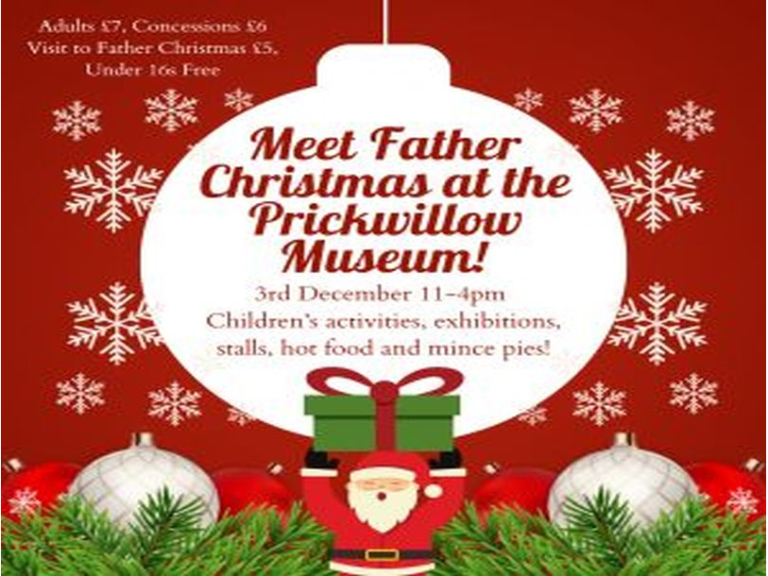 Vist Father Christmas at the Prickwillow Museum!