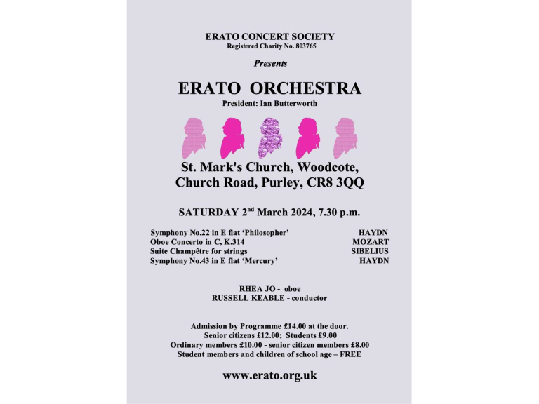 Erato Orchestra Concert – March 2024