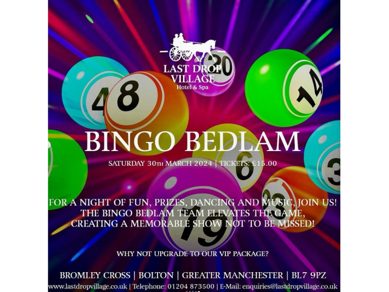 Bingo Bedlam at The Last Drop Village Hotel & Spa 