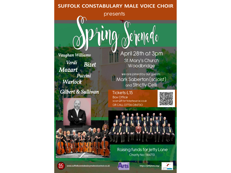 Spring Serenade Concert by Suffolk Constabulary Male Voice Choir & special guests
