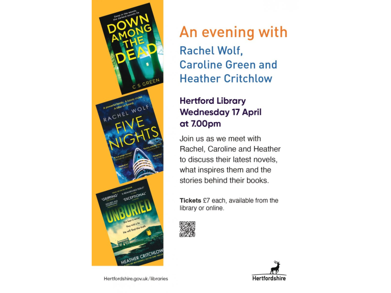 An evening with Rachel Wolf, Heather Critchlow and Caroline Green