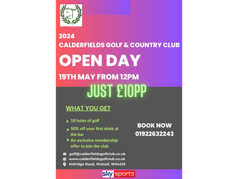 Calderfields Golf and Country Club Open Day