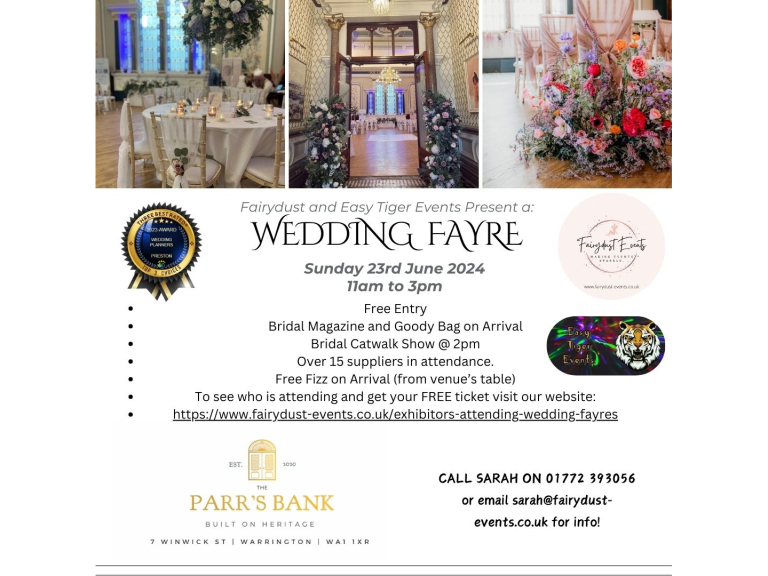 Wedding Fayre @ Parr Bank, Warrington