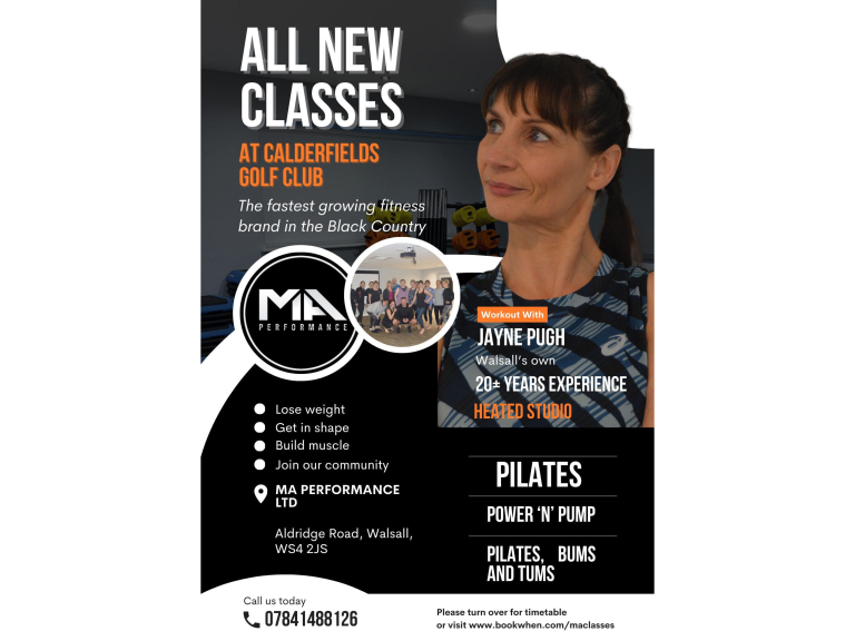 All New Classes at Calderfield's Golf and Country Club