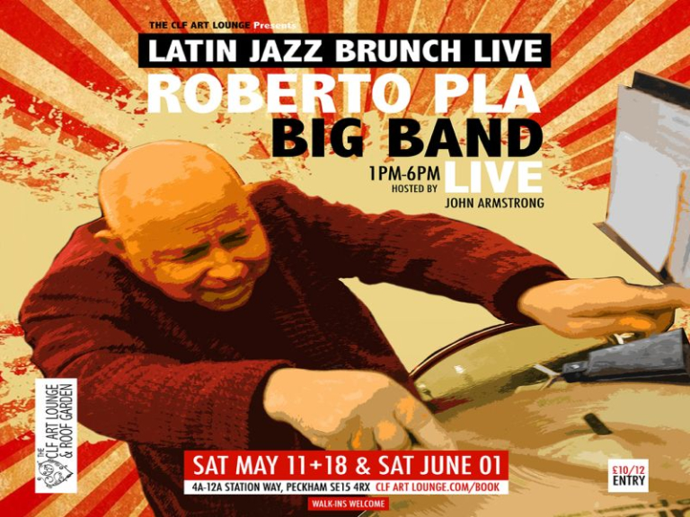 Latin Jazz Brunch Live with Roberto Pla Big Band (Live) and DJ John Armstrong