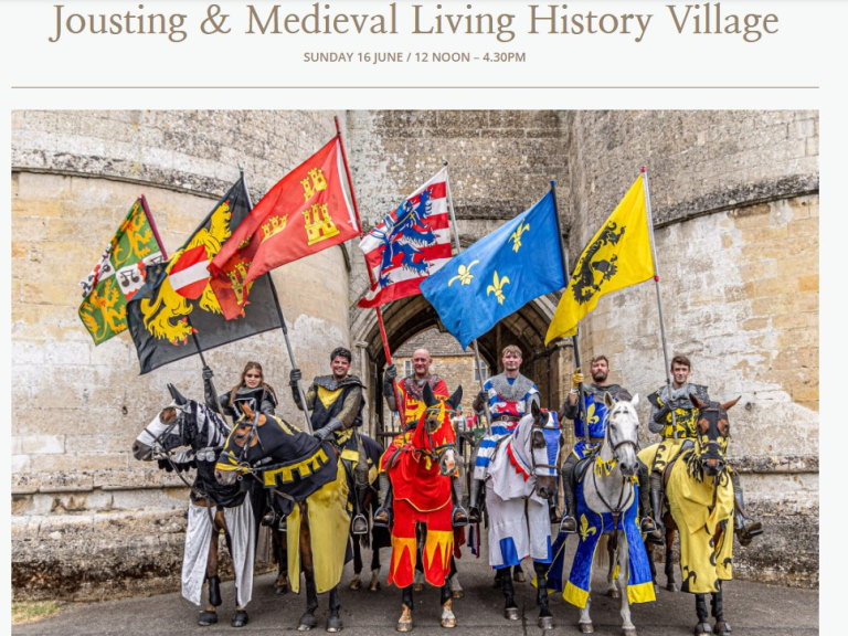 Jousting & Medieval Living History Village at Rockingham Castle