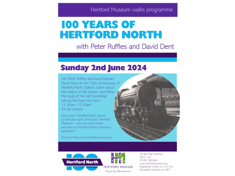 Walks Programme: 100 Years of Hertford North with Peter Ruffles and David Dent