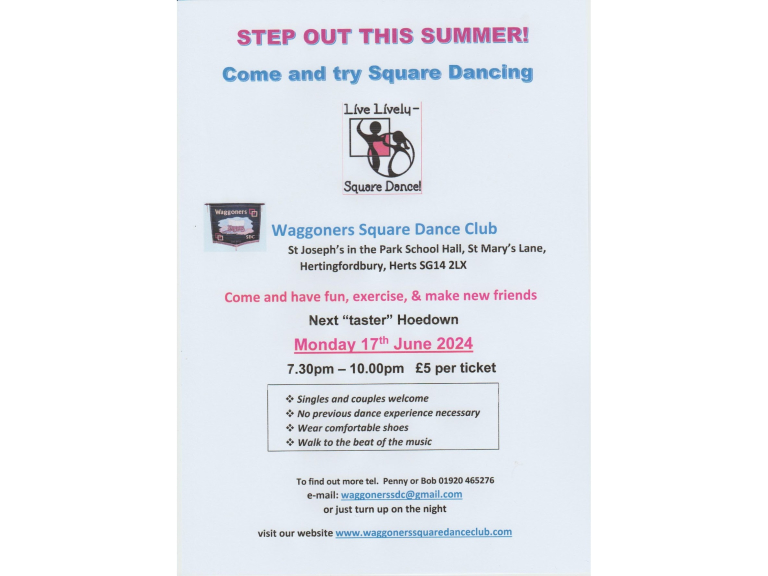Waggoners Square Dance Club - Step out this summer!