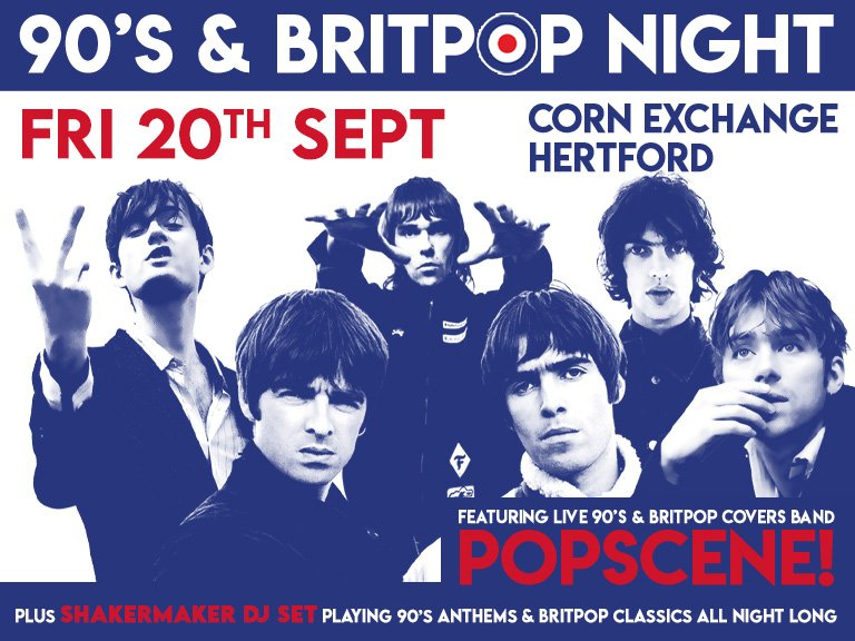 90's & Britpop Night featuring Popscene.