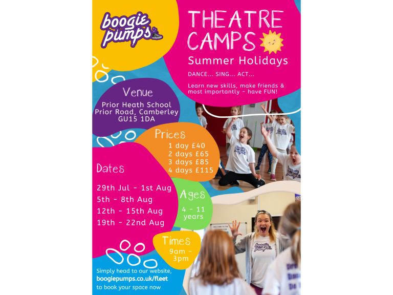Boogie Pumps Camberley, Summer Theatre Camps