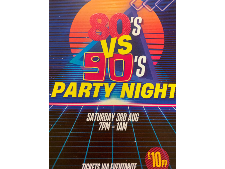 Join Mercure Bolton for Their 80s vs 90s Party Night 