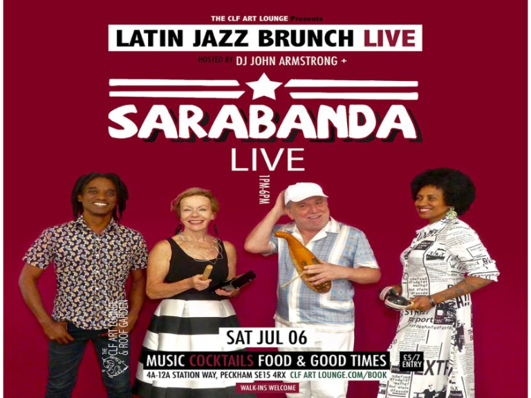Latin Jazz Brunch Live with Sarabanda (Live) + DJ John Armstrong