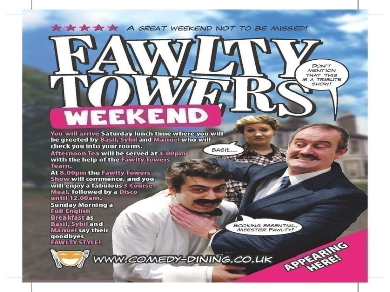 Fawlty Towers Weekend 12/10/2024