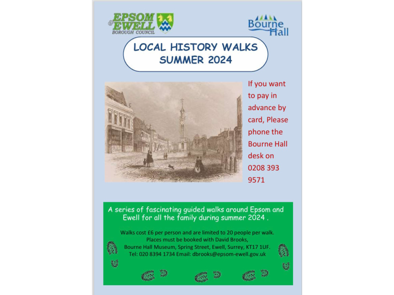 Summer Walks with Bourne Hall Museum in #Epsom and #Ewell @EpsomewellBC @BourneHallEwell