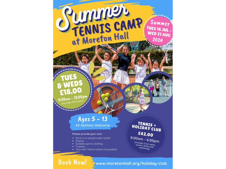 Moreton Hall Summer Tennis Camp