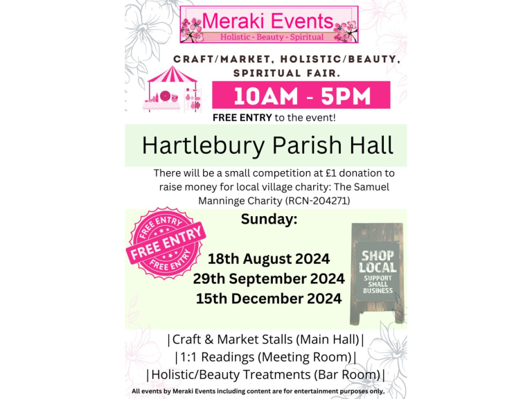 Meraki Events - Craft, Spiritual and Holistic Fair - Hartlebury