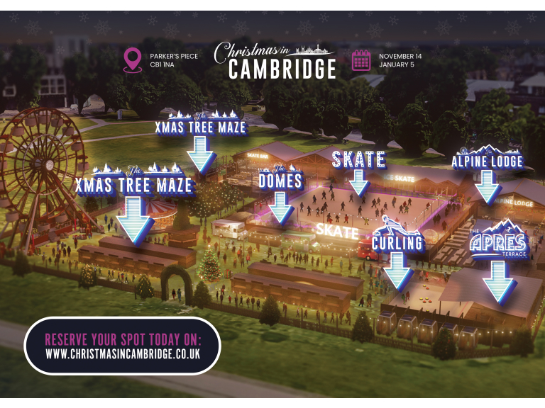 AN ALL-NEW ‘CHRISTMAS IN CAMBRIDGE’ IS COMING TO PARKER’S PIECE THIS FESTIVE SEASON!  