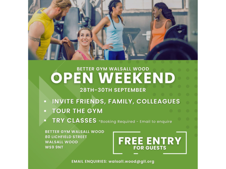 Open Weekend at Better Gym Walsall Wood