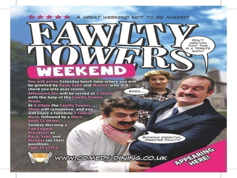 Fawlty Towers Weekend 28/12/2024