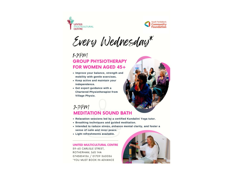 Free Group Physiotherapy For Women Aged 45+ | United Multicultural Centre & Village Physio