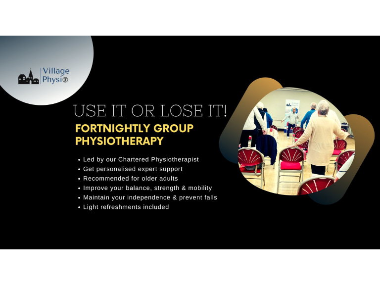 Use it or lose it! Group physio at Whiston Parish Hall | Village Physio