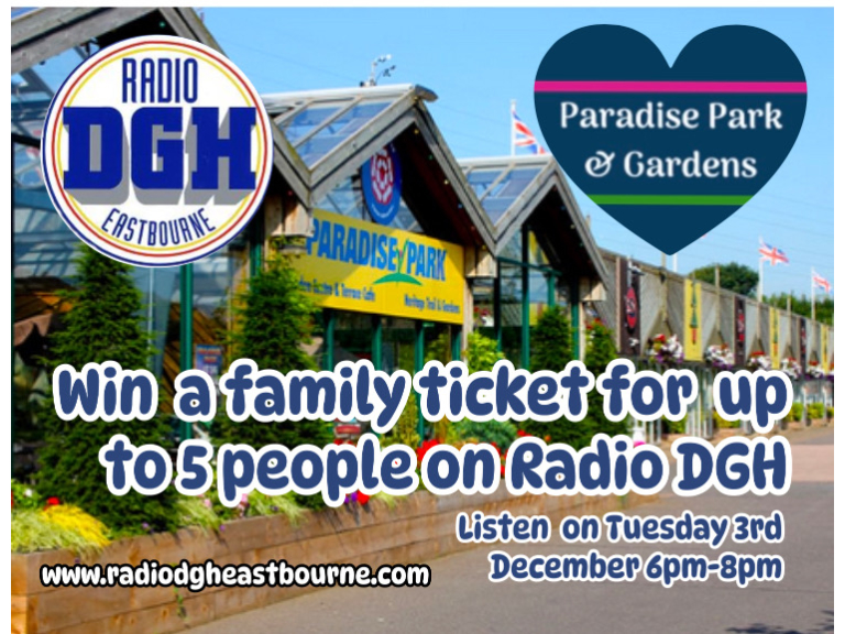 The Big Prize Giveaway in association with Paradise Park on Radio DGH Eastbourne