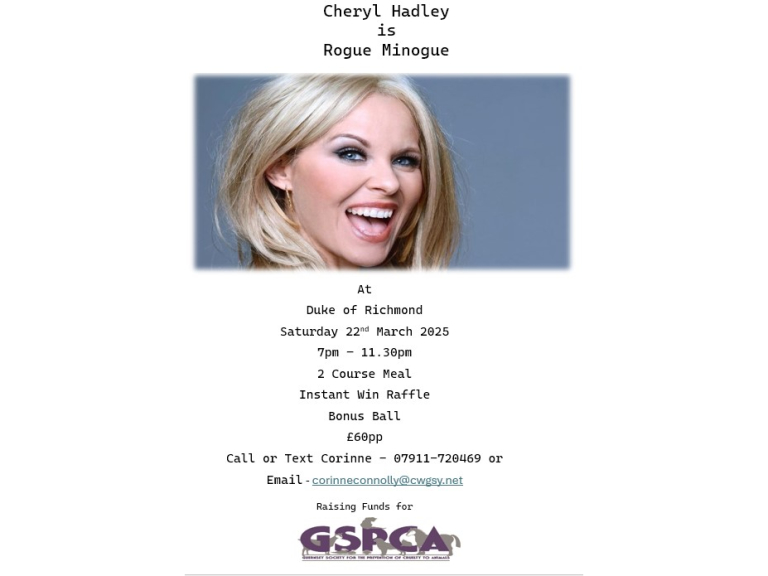 Cheryl Hadley is Rogue Minogue a Tribute to Kylie