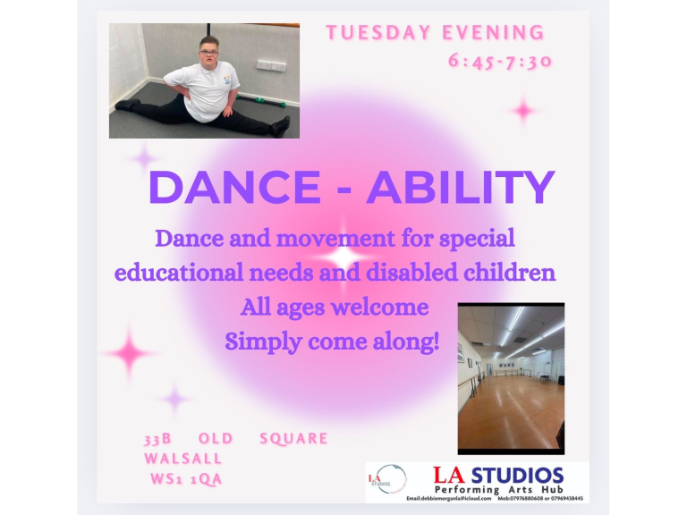 Dance-Ability Classes at LA Studios in Walsall