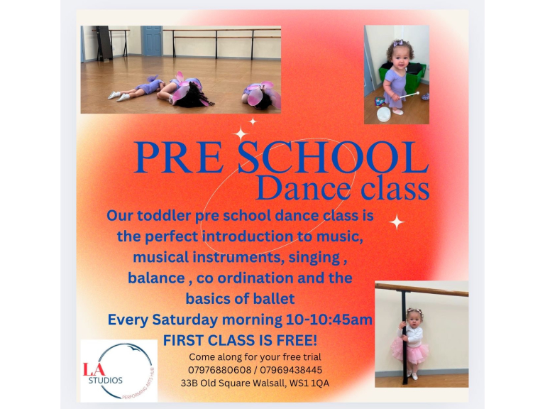 Pre-School Dance Classes at LA Studios in Walsall