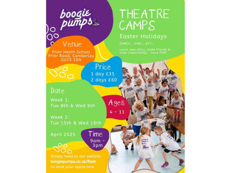 Boogie Pumps Camberley, Easter Holiday Camps