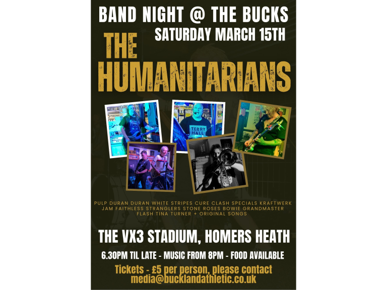 The Humanitarians - Live Music Band - Saturday 15th March 2025