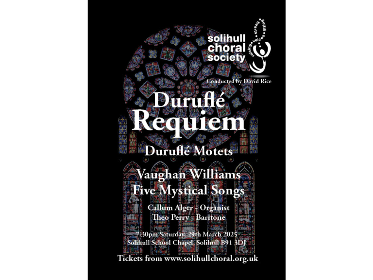 Durufle Requiem, Motets and Vaughan Williams Five Mystical Songs