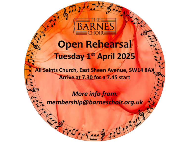 THE BARNES CHOIR OPEN REHEARSAL 