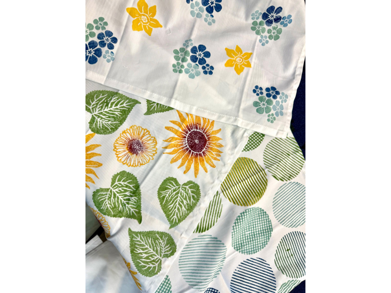 Make Your Own Block Printing Fabric Easter Egg Bag