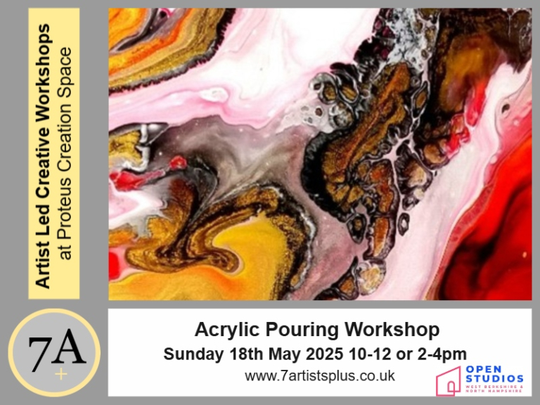 Acrylic Pouring Workshop with Caroline Moore, 7A+