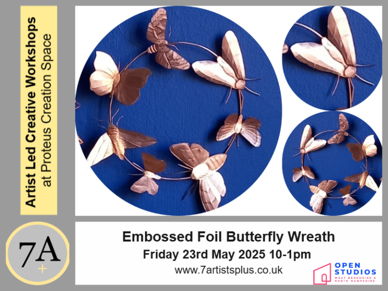 Embossed Foil Butterfly Wreath Workshop with Flora Gare, 7A+