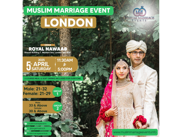 Muslim Marriage Events London - 2 Age Groups