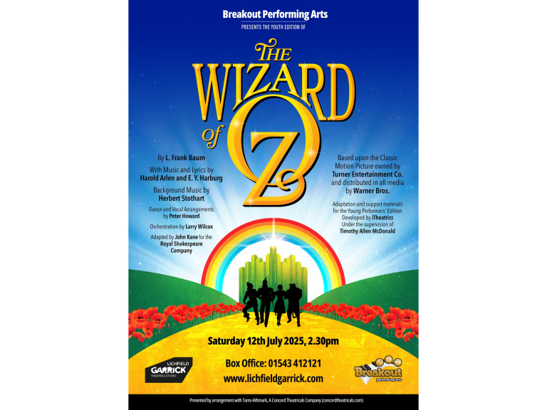 The Wizard of Oz: Youth Edition – Live at the Lichfield Garrick!